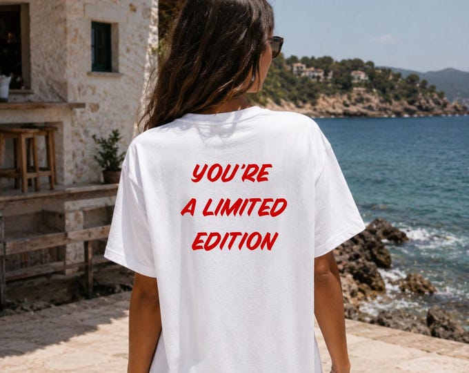 Limited Edition Graphic Tee, Soft Cotton Boyfriend Style Shirt
