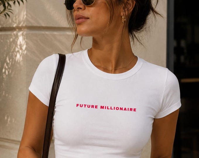 Future Millionaire Quote Tee | Women's Fitted Tee