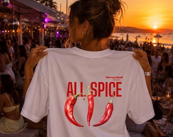 All Spice chili peppers | Luxe T-shirt