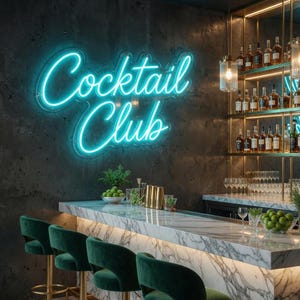 Personalisiertes Neon-Schild für die Hausbar: Individuelle Dekoration für die Männerhöhle, Wanddekoration für die Cocktailbar, personalisiertes Geschenk für ihn, Geschenk für Papa, Vatertagsgeschenk