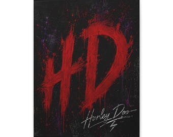 Harley Doo HD Painted Graffiti Matte Canvas