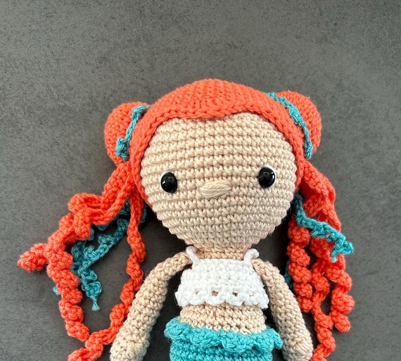 crochet doll, doll, mermaid