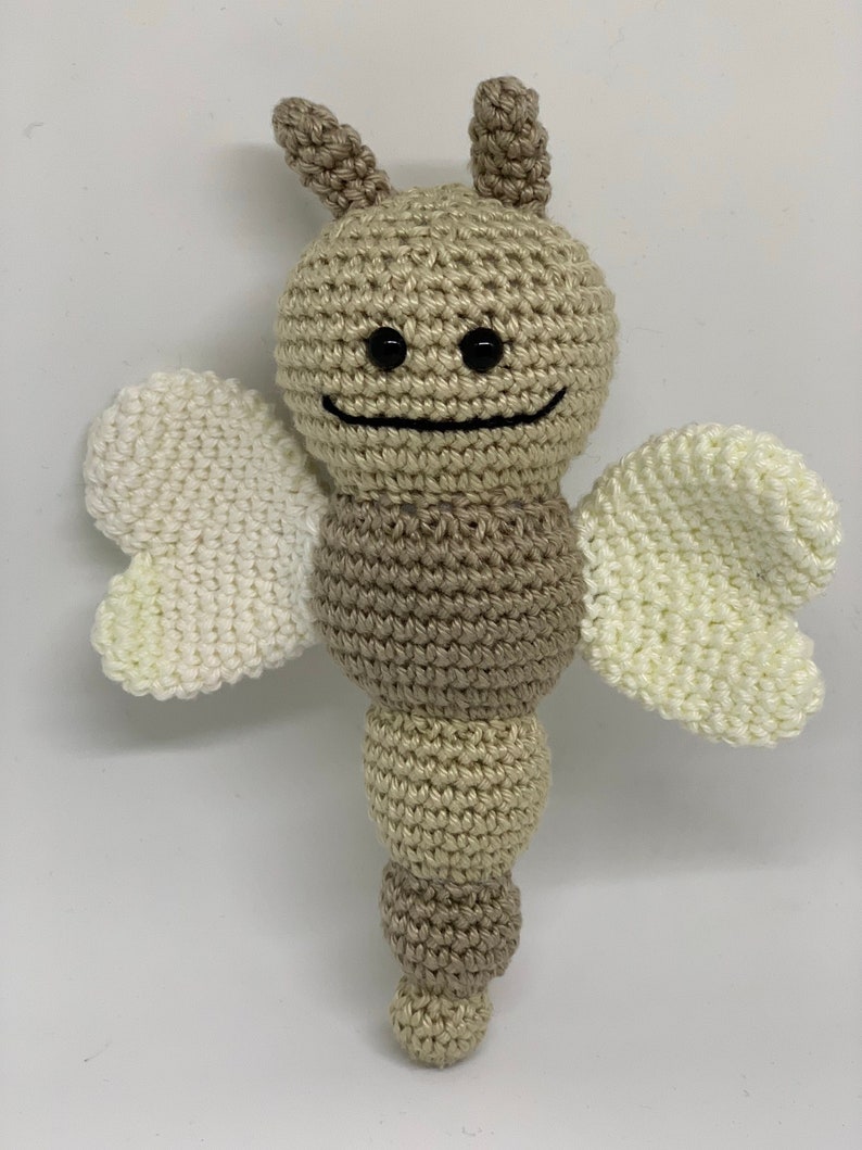 Crochet animal, butterfly, rattle image 1
