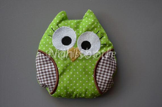 Owl cherry pillow Kirschkern-, Körnerkissen