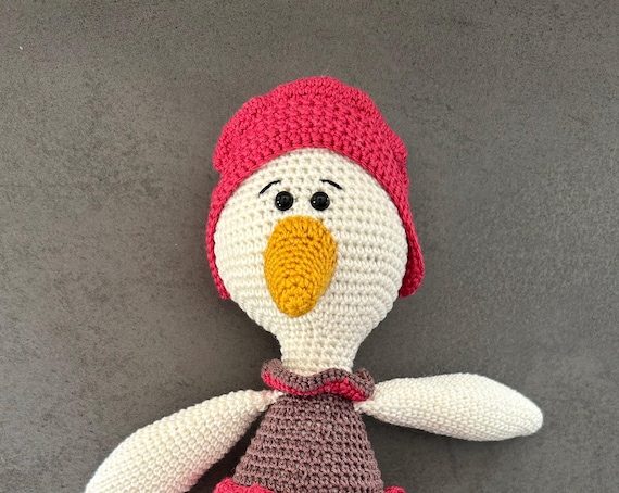 crochet animal, goose, female, mom