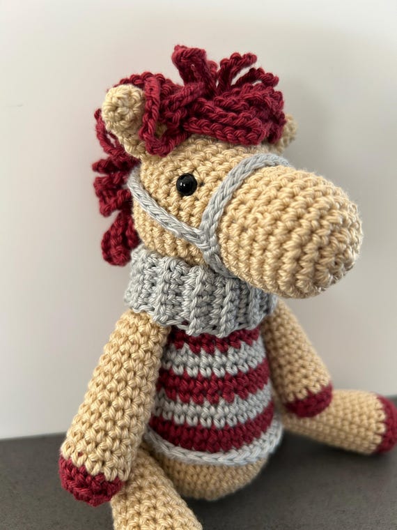 crochet animal, horse