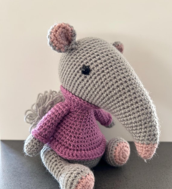 crochet toy, anteater