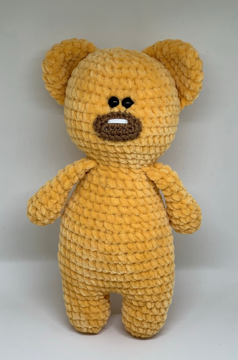 Crochet animal, bear, cuddly toy image 1