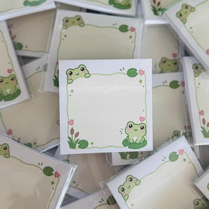 Bloc-notes adhésif grenouille mignonne