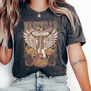 Nashville Country Music Shirt, Country Music Shirt, Nashville music city, Western Graphic Tee, Country Concert Shirt, Oversized Graphic Tee