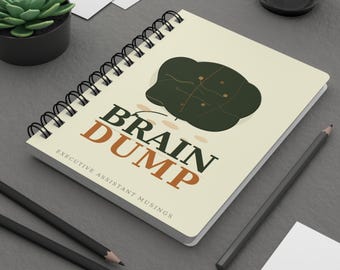Cuaderno espiral para volcar ideas / Reflexiones de asistente ejecutivo, diario