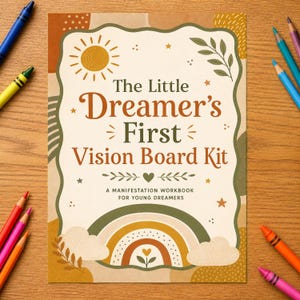 Kit de tablero de visión para pequeños soñadores, cuaderno de trabajo para la manifestación infantil (descarga digital)