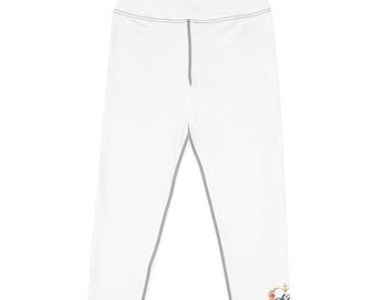 Christian Yoga Capri Leggings | Faith Inspired High Waist Activewear, Workout Gym