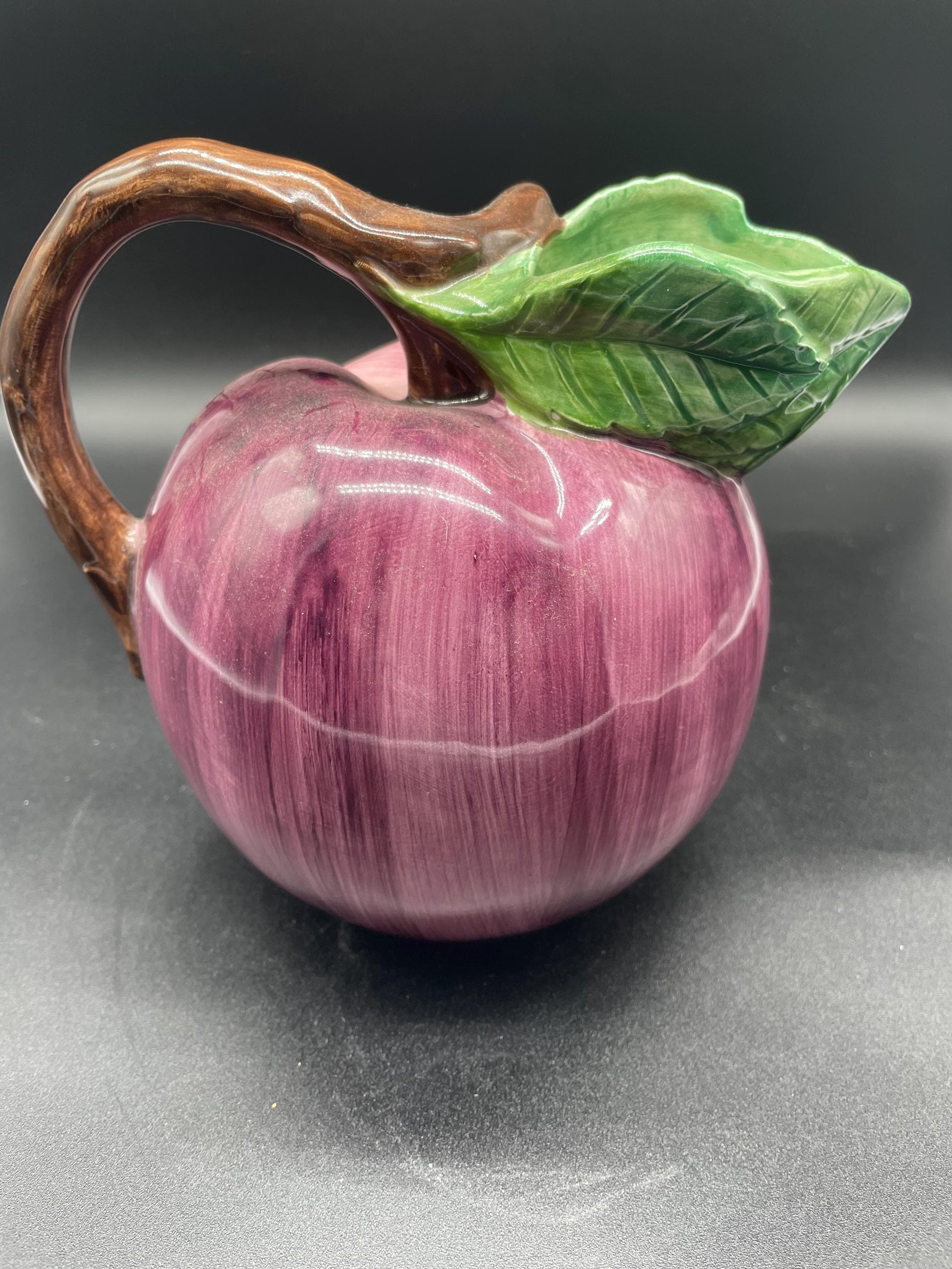 Pottery Barn Ceramic Plum Pitcher