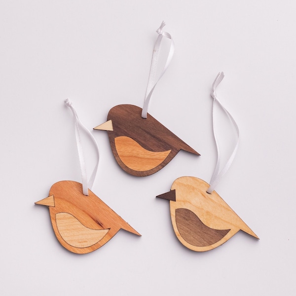 Bird Ornament-wood