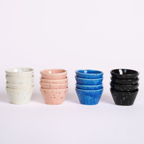 Speckled Dipping Sauce Cups (Set of 4)