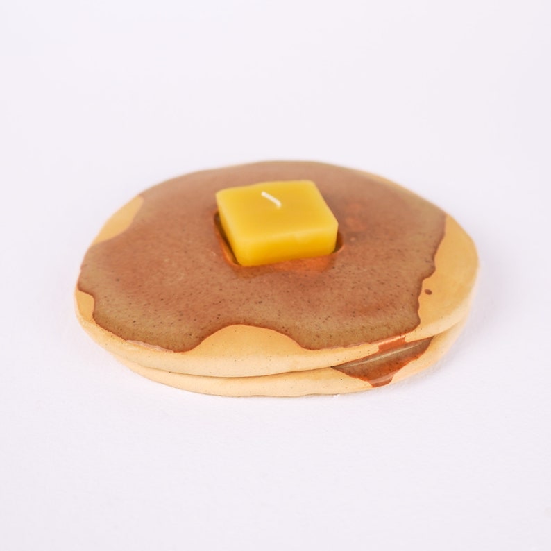 Ceramic Pancake Candle Holder - Thumbnail 3