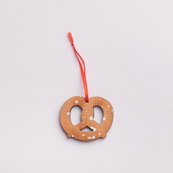 salted pretzel ornament