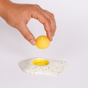 Extra Yolk Candle 6-pack for Ceramic Egg Tea Light Candle Holders image 1