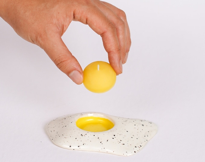 Extra Yolk Candle (6-pack) for Ceramic Egg Tea Light Candle Holders
