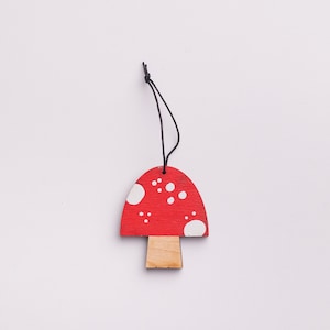 painted mushroom ornament