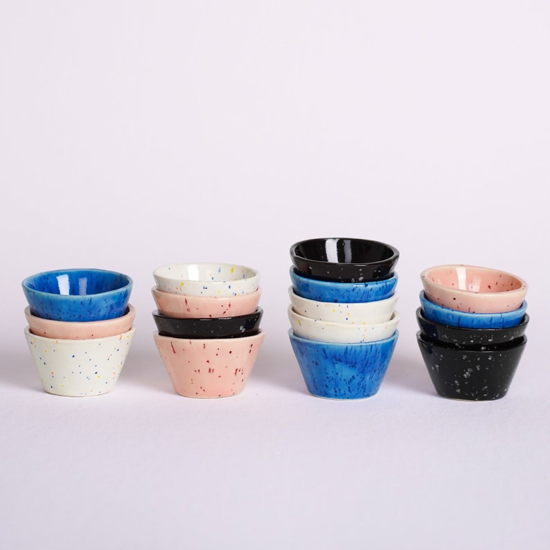 Speckled Dipping Sauce Cups Set of 4 image 7