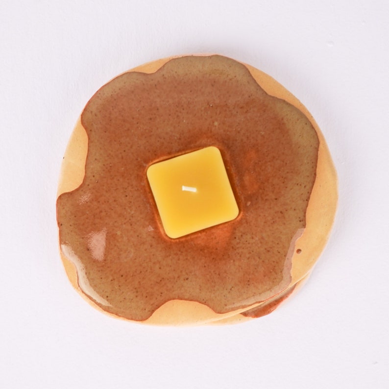 Ceramic Pancake Candle Holder - Thumbnail 2