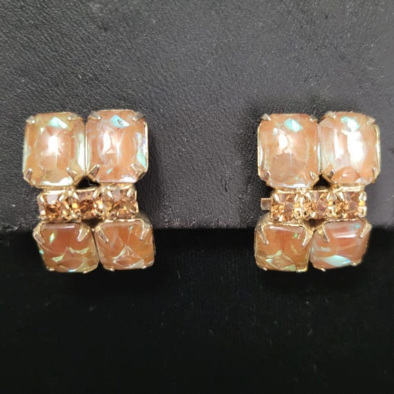 Vintage Unsigned Sapphirine Saphiret Rhinestone G… - image 3