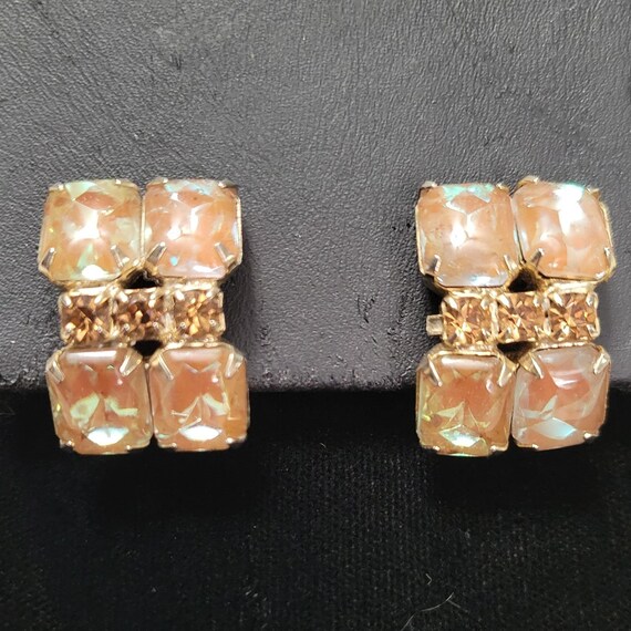 Vintage Unsigned Sapphirine Saphiret Rhinestone G… - image 2