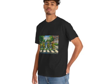 Turtle Heroes Crossing Tee | Retro Cartoon City Street