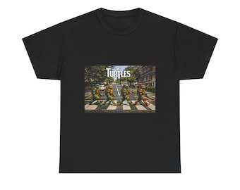 Teenage Mutant Ninja Turtles Abbey Road style graphic Tee | TMNT parody