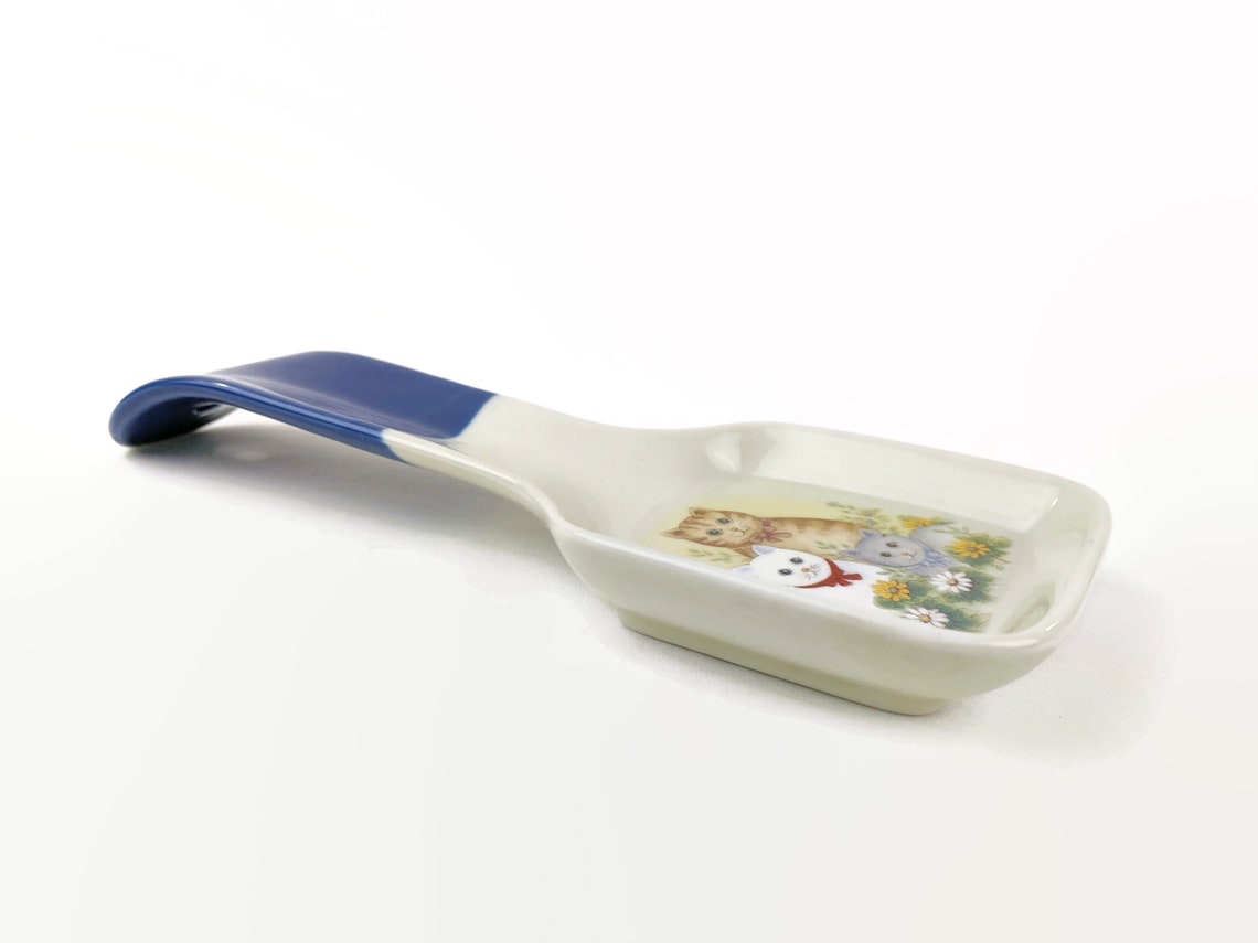 Otagiri of Japan Cat Spoon Rest Vintage Ceramic Cats Etsy