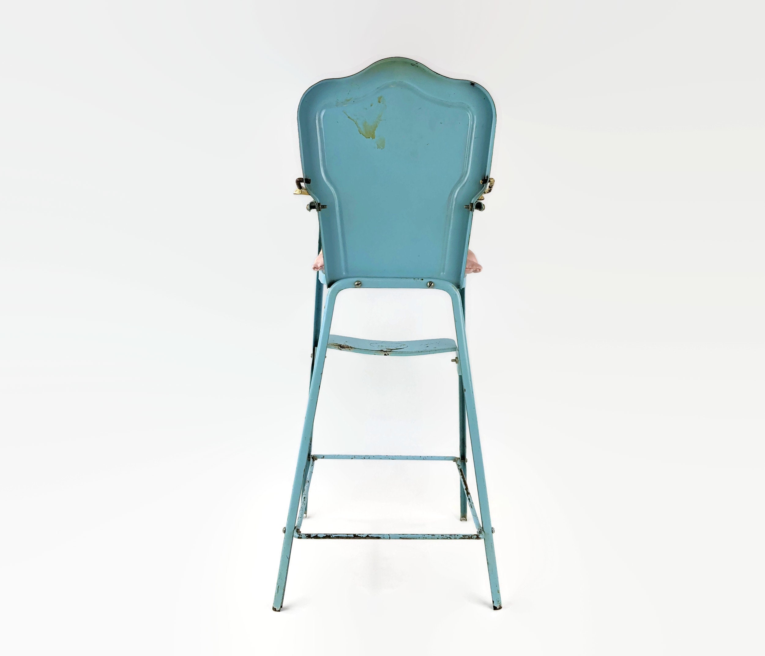 Antique metal doll high chair discount