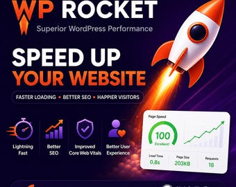 WP Rocket Pro Plugin for WordPress | Cache, Speed & Performance Optimization | GPL Licensed | Instant Download