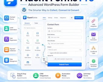 Fluent Forms Pro for WordPress | GPL Licensed Form Builder | CRM Integration & Automation | Instant Download