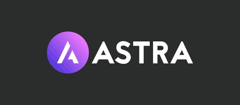 May include: A logo featuring a purple to blue gradient circle containing a white letter A, followed by the word ASTRA in white capital letters, all set against a dark gray background. The design is clean, modern, and uses a sans-serif typeface.