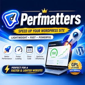 Plugin Perfmatters Pro para WordPress / Optimización de velocidad, potenciador de Core Web Vitals (descarga instantánea)