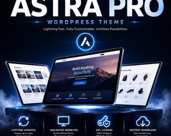 Astra Pro GPL WordPress Theme | Unlimited Websites, Lifetime Updates (Digital Download)