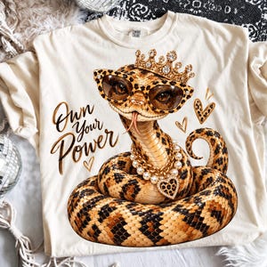 Glam Rattlesnake PNG | Bling Design | Everyday Designs | Boujee Png | Preppy Animal Print Graphic | Cute Snake PNG | Rattle Snake Mascot |