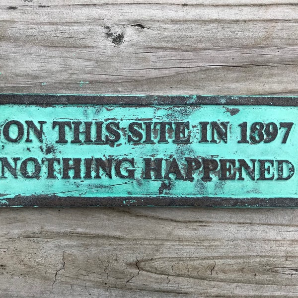Grappige muur Sign - kous Stuffer, geschiedenis Buff, grappige Wall Decor, geschiedenis leraar Gift, historische teken, Metal Sign, Man Cave Decor