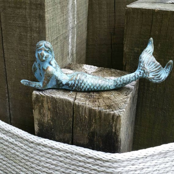 Cast Iron Mermaid Outdoor Garden Decoration Beach Decor | Etsy Cast Iron Mermaid Outdoor Garden Decoration Beach Decor Etsy