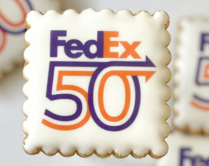 Logo Cookies Custom Cookies Gift for Client Business Cookies Gift for Employee Cookie Company Party Branded Business Event