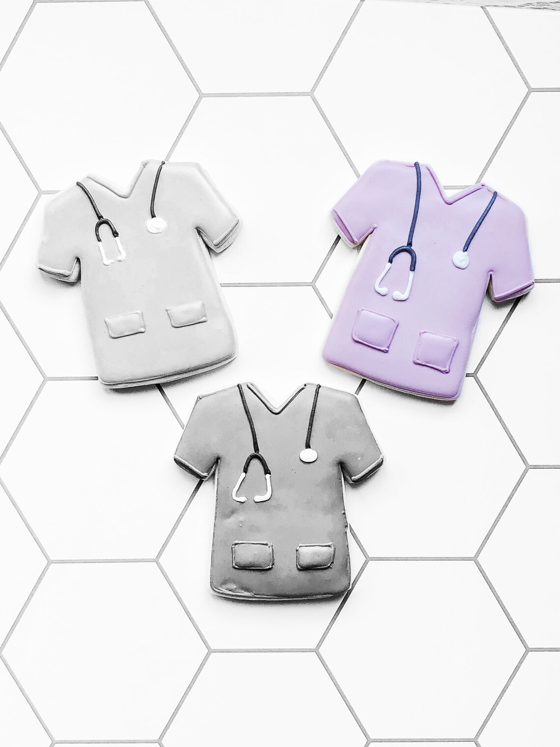 Nurse Gift Doctor Scrubs Cookie With Royal Icing Thank You Gift