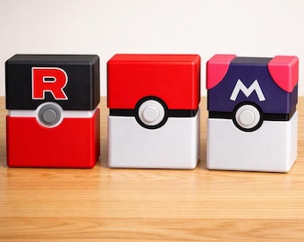 Caja para mazos de Pokémon | Archivador de cartas coleccionables | Álbum para cartas de TCG | Almacenamiento de cartas | Impresión 3D