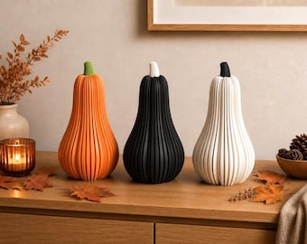 Decoración de calabaza de Halloween | Portavelas LED | Impresión 3D | Decoración moderna | Accesorio para el hogar Japandi | Decoración de mesa escandinava | Idea de regalo
