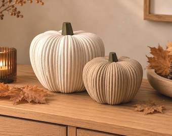 Halloween Pumpkin Decorations | 3D Print | Modern Decor | Fuzzy Skin | Japandi Home Accessory | Autumn Table Decorations | Gift Idea
