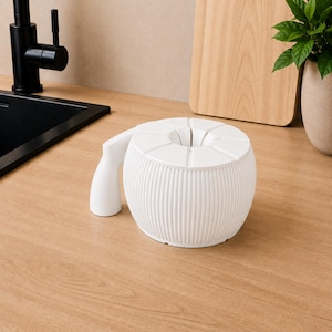 Spinning Wash Bowl for Fruit and Vegetables | Food-Safe Material | Washing Carousel for Berries and Herbs | 3D-Printed Kitchen Helper image 3