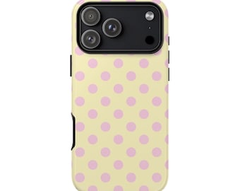 Custom Polka Dot Phone Case: Dual Layer Protective Cover for iPhone, Samsung, Pixel