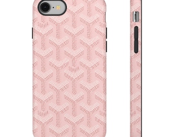 Pink Geometric Pattern phone case | Tough Cases
