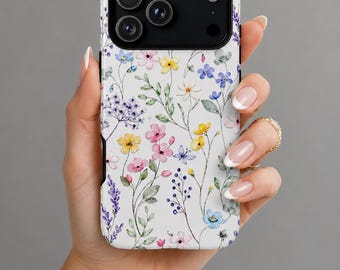 Floral Protective Phone Case for iPhone, Samsung, Google Pixel – Dual Layer Durable Cover